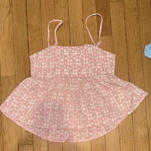 Pink Floral Women's Blouse